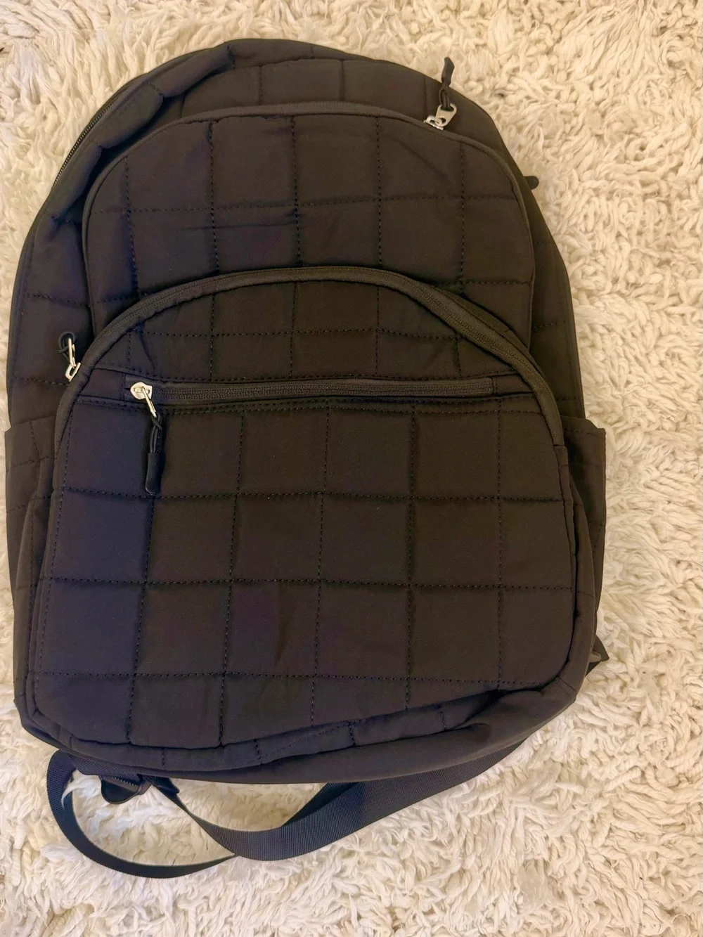 Quilted Black Backpack, Great Carry for ALL Ages!